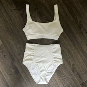 Aerie white ribbed bikini
